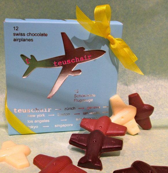Box of Chocolate Airplanes 12 pieces Teuscher New York